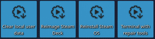 SteamOS installer shortcuts