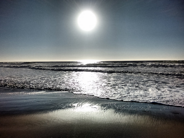 Sun and waves at Ocean Beach