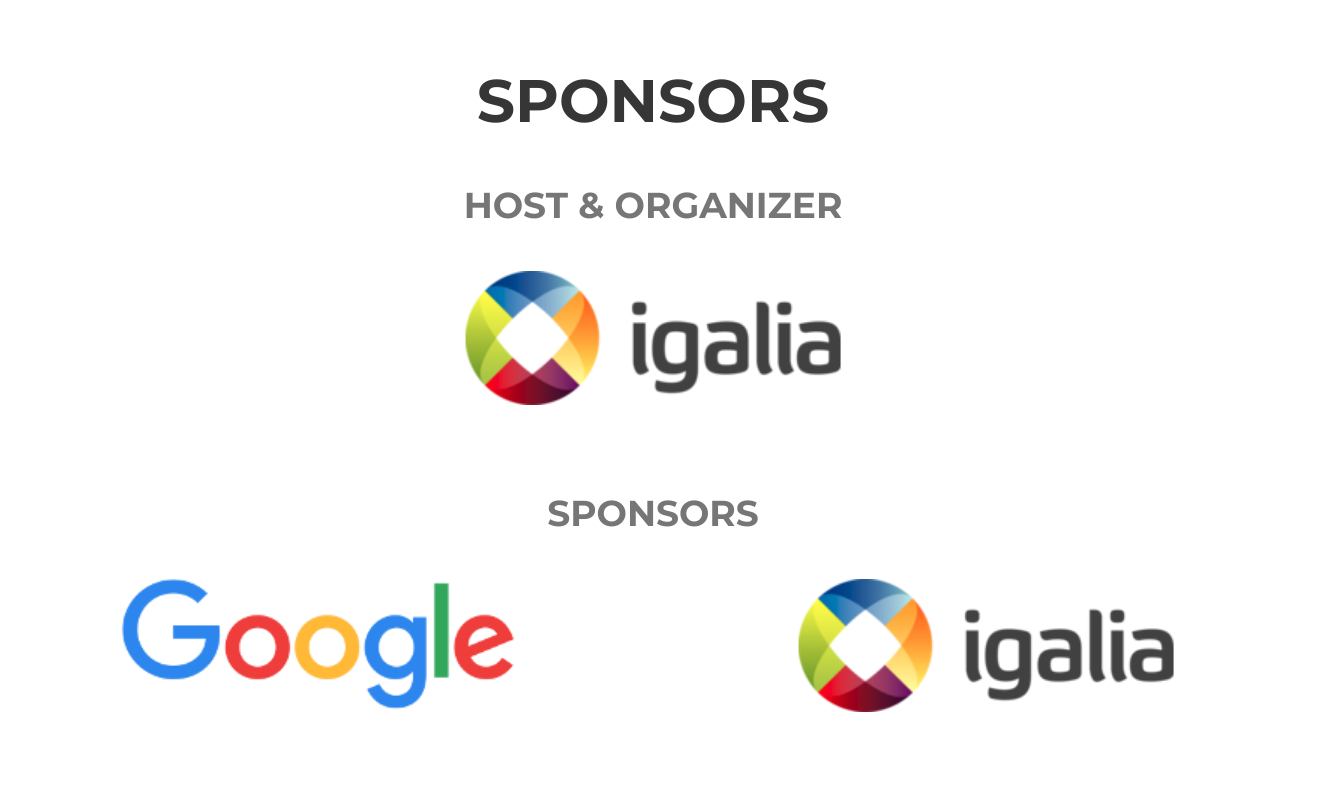 Web Engines Hackfest 2018 sponsors: Google and Igalia