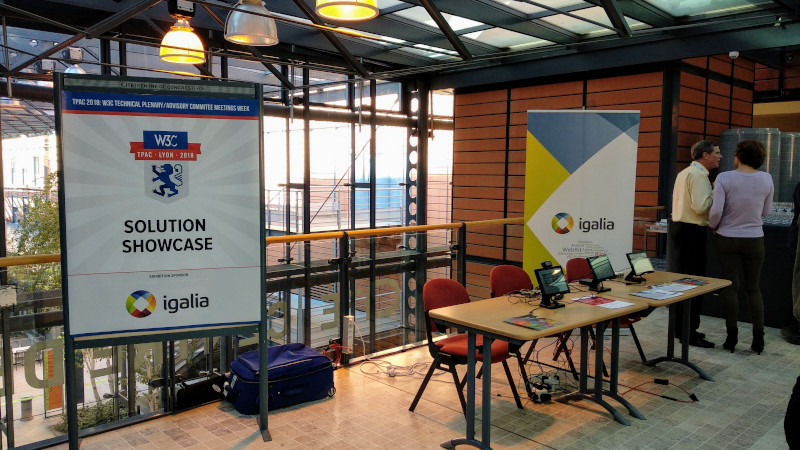 Igalia booth at TPAC 2018