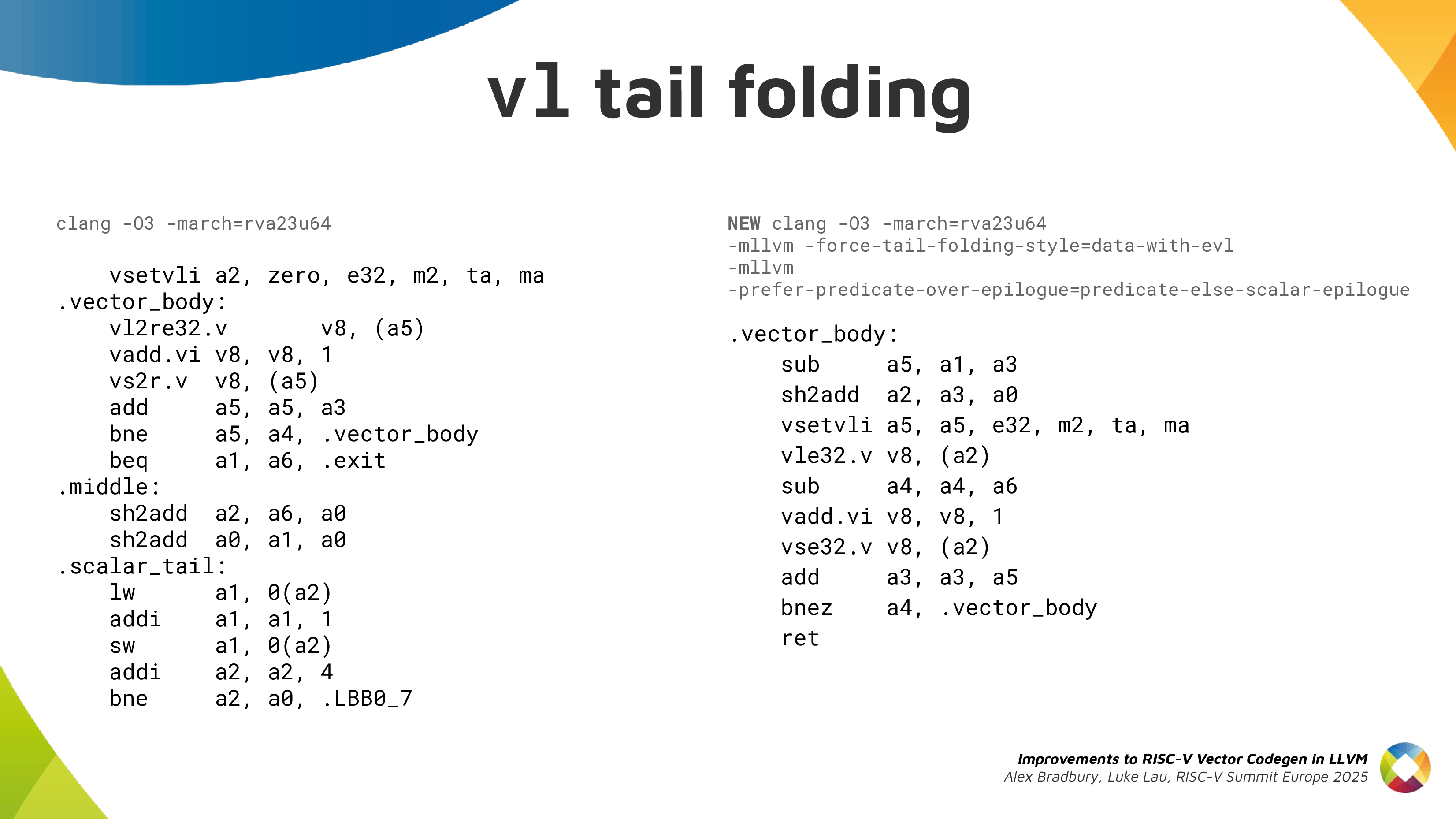 vl tail folding example