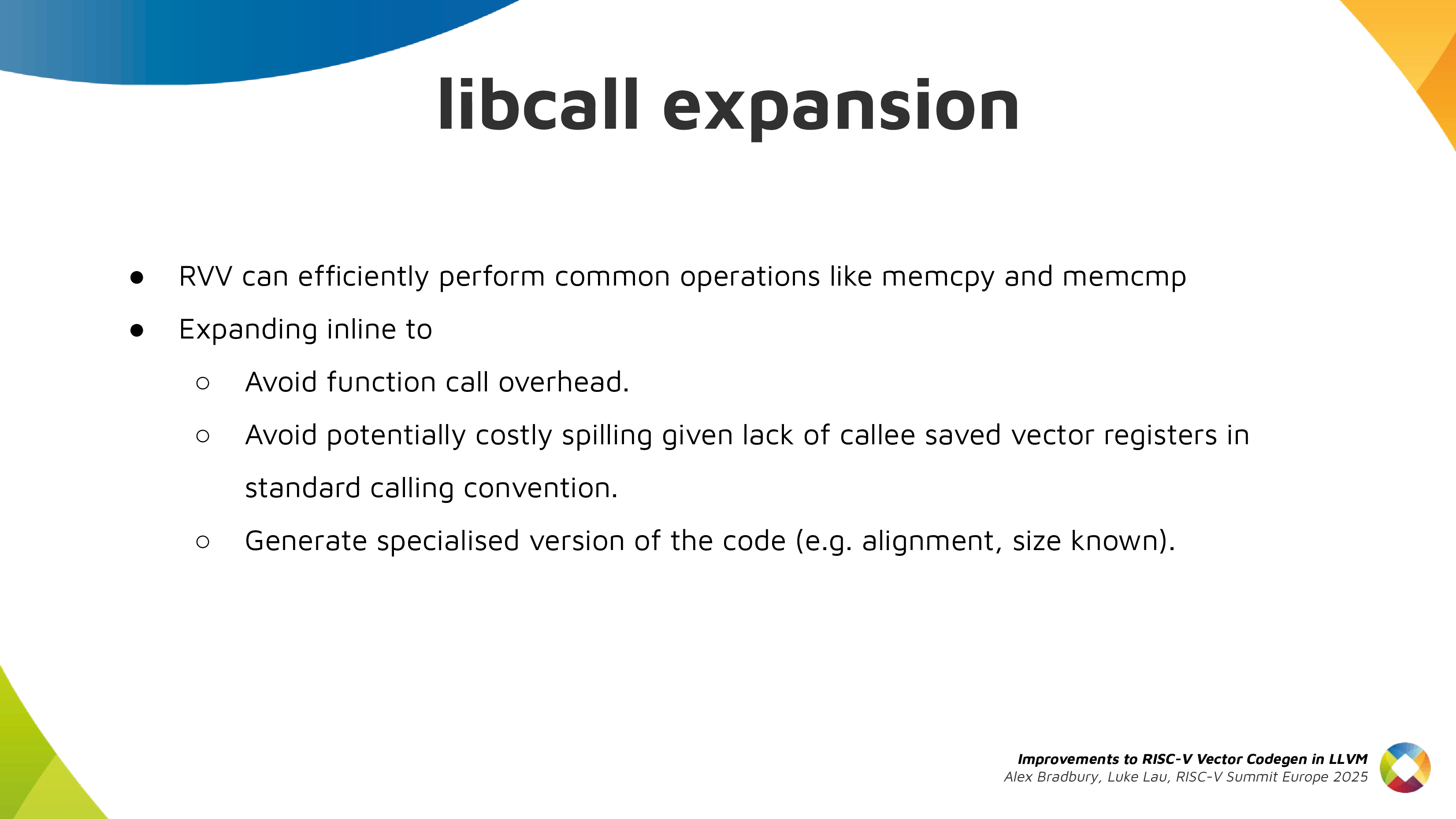 libcall expansion