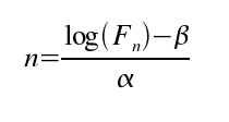 ecuacion para determinar el indice de un fib