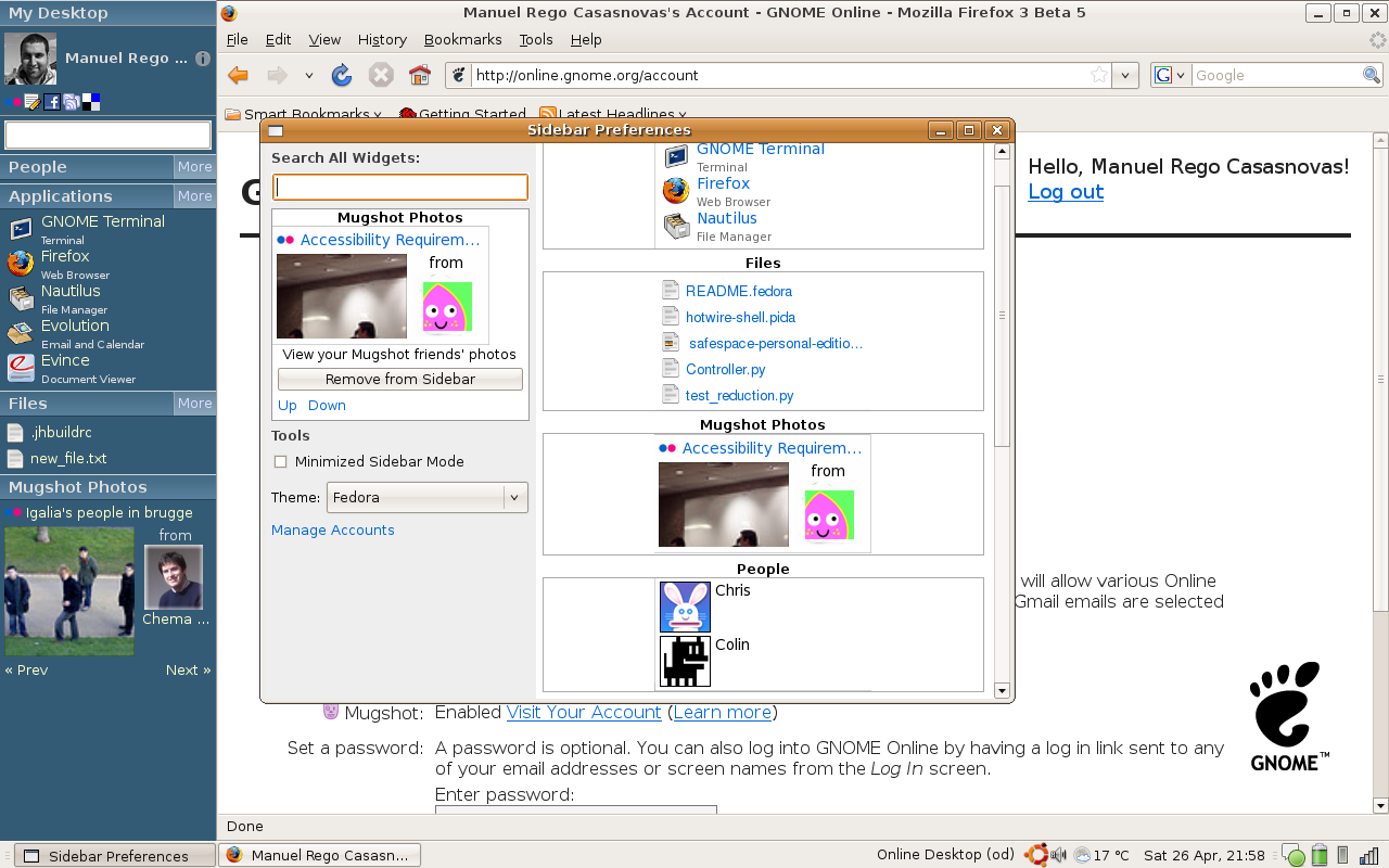 Screenshot Online Desktop