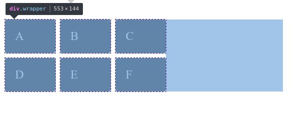 Screenshot of the dev tools showing the grid cells