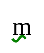 Green wavy underline doesn't cover the full length of the letter m (Chromium)
